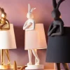 Tischleuchte Animal Rabbit Weiß/Rosa 50cm