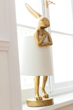 Tischleuchte Animal Rabbit Gold/Weiß 50cm
