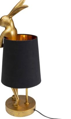 Tischleuchte Animal Rabbit Gold/Schwarz 50cm