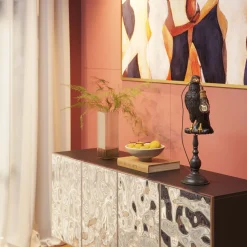 Tischleuchte Animal Sitting Crow Matt Schwarz 61cm