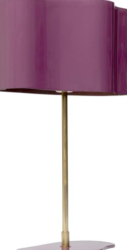 Tischleuchte Cloudy Oval Pflaume 49cm