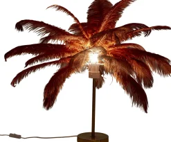 Tischleuchte Feather Palm Braun 60cm