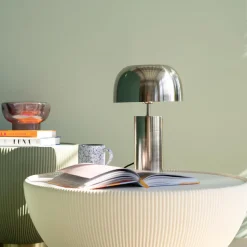 Tischleuchte Loungy Chrom 38cm