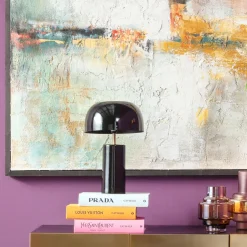 Tischleuchte Loungy Schwarz 38cm