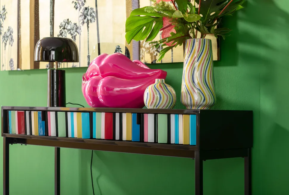 Tischleuchte Loungy Schwarz 38cm