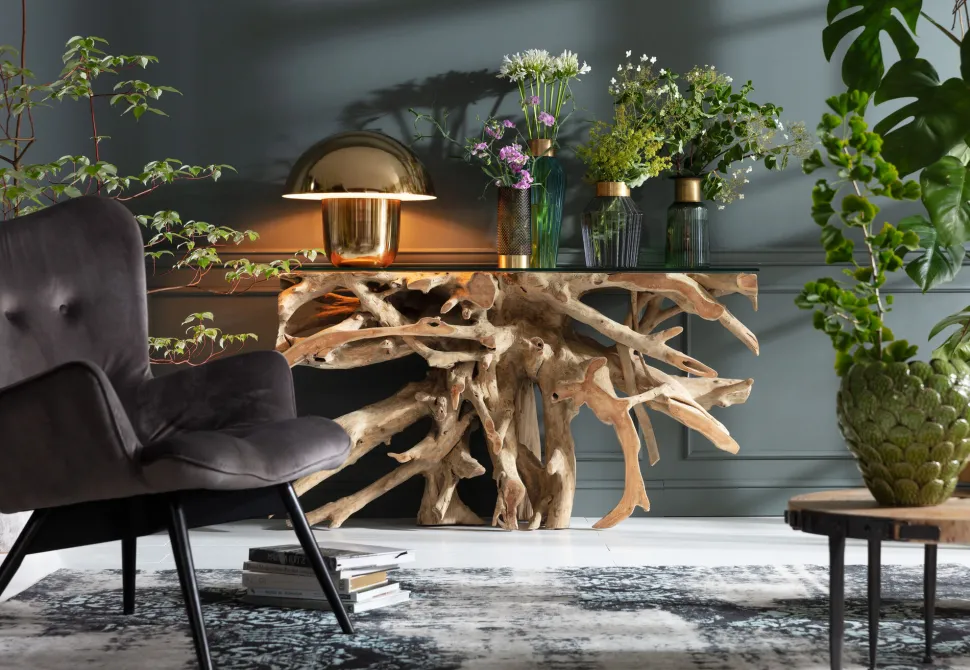 Tischleuchte Mushroom Brass