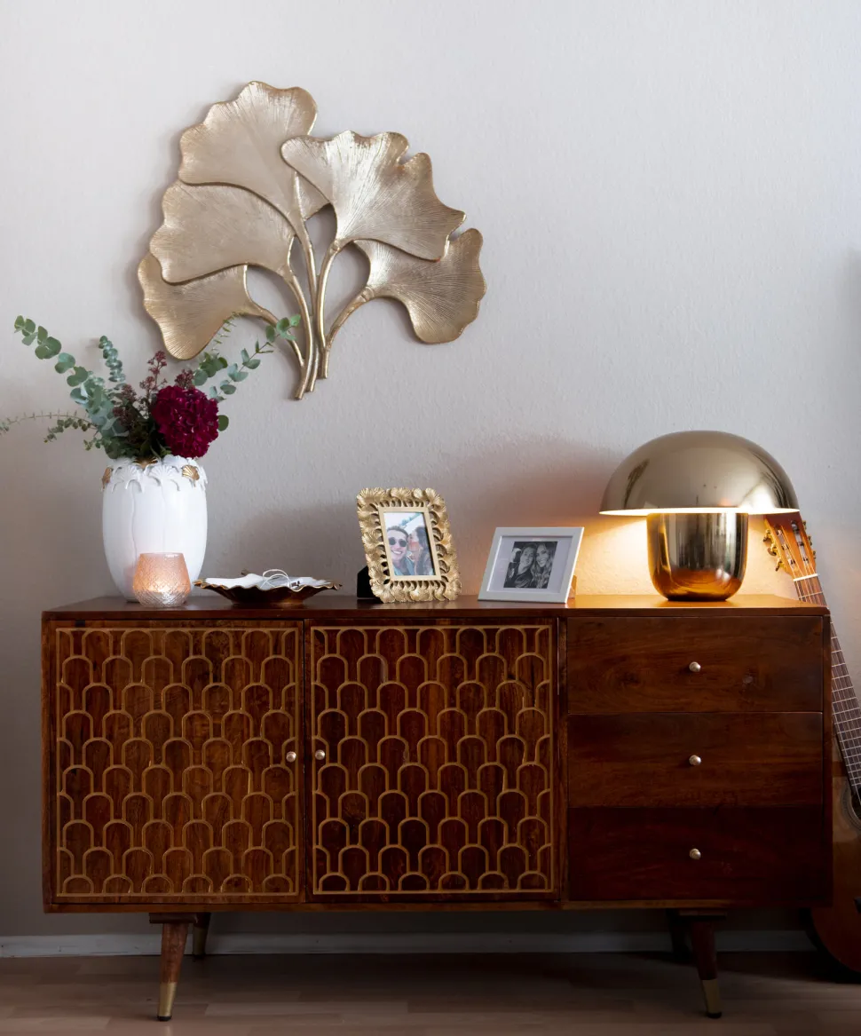 Tischleuchte Mushroom Brass