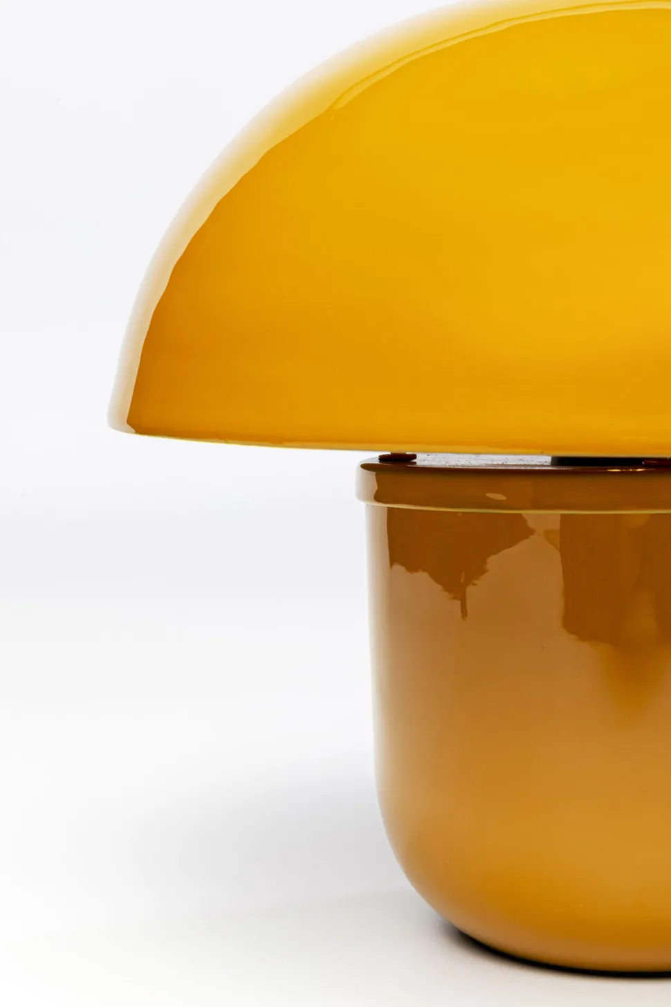 Tischleuchte Mushroom Gelb 27cm