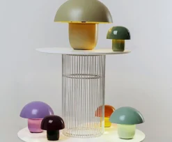 Tischleuchte Mushroom Hellgrün 44cm