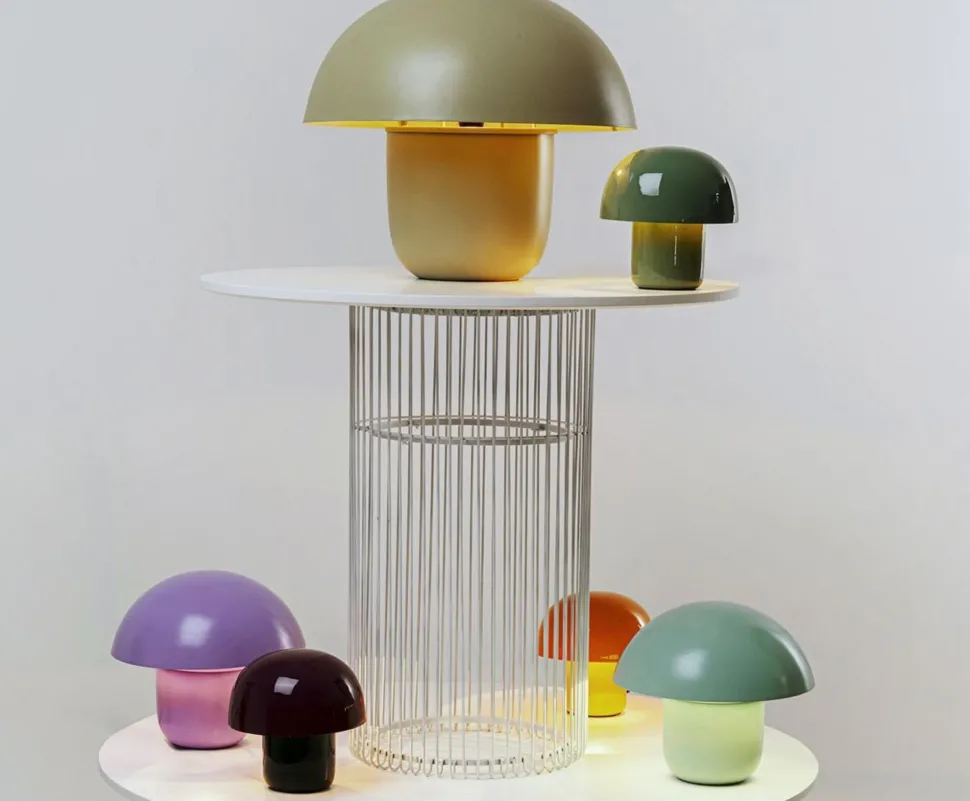 Tischleuchte Mushroom Hellgrün 44cm