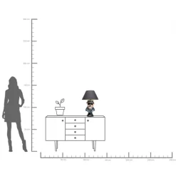 Tischleuchte Punk Dog 57cm