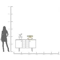 Tischleuchte Suki Salbei 26cm