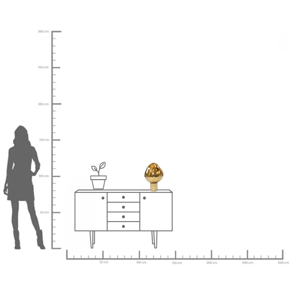 Tischleuchte Supernova Gold 38cm