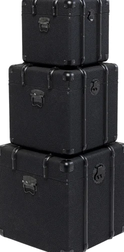 Truhe Voyage Schwarz (3/Set)