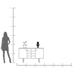 Vase Black Mesh 33cm