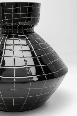 Vase Black Mesh Handle 29cm