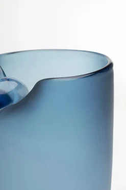 Vase Buckle Blau 33cm