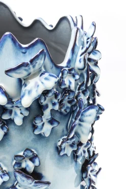 Vase Butterflies Lightblue 50cm