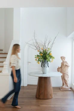 Vase Butterflies Lightblue 50cm