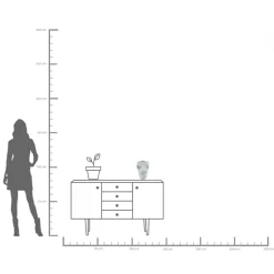 Vase Galicia Grün 28cm