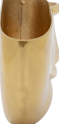 Vase Half Face Gold 46cm