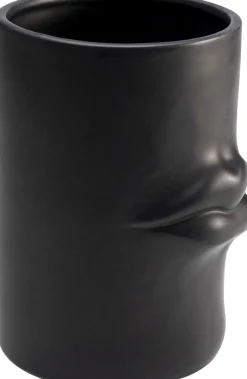 Vase Labbra Schwarz 22cm