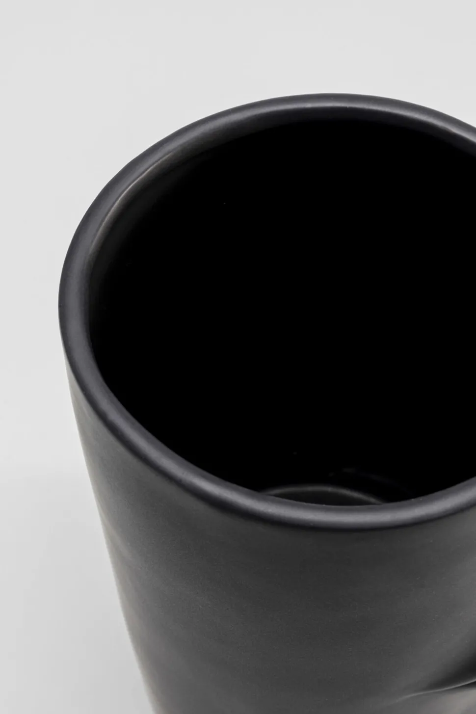 Vase Labbra Schwarz 22cm