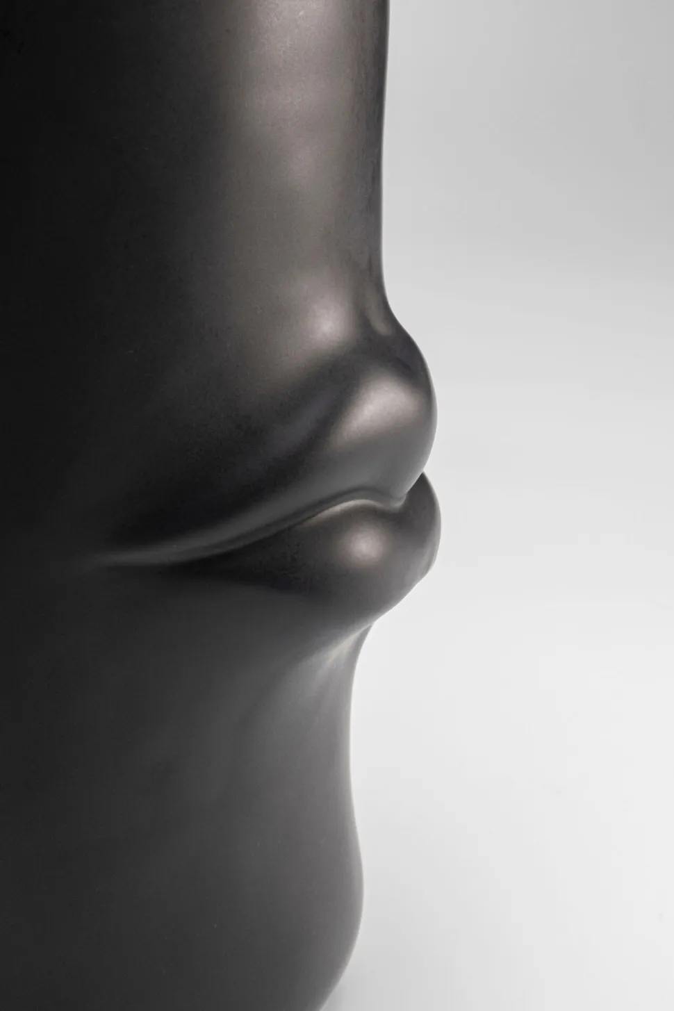 Vase Labbra Schwarz 22cm