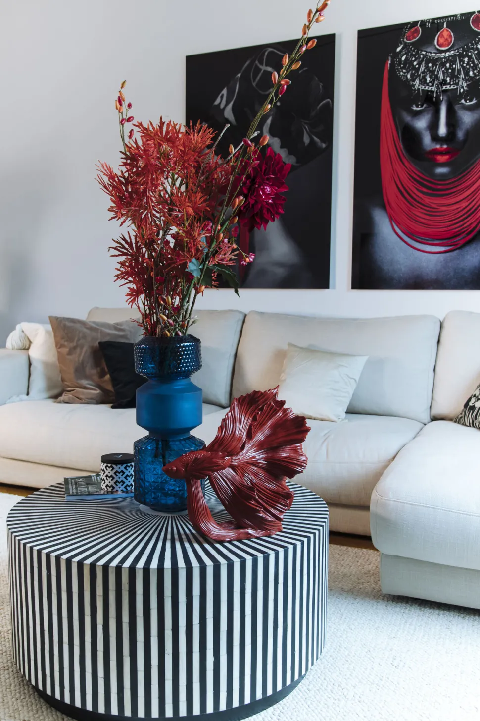 Vase Marvelous Duo Blau 36cm