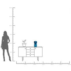 Vase Marvelous Duo Blau 36cm