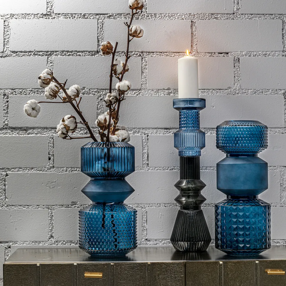 Vase Marvelous Duo Blau 36cm
