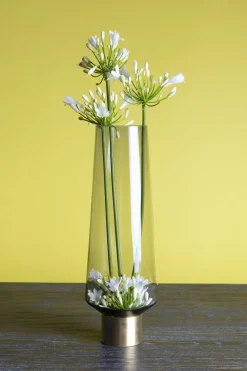 Vase Noble Ring Grau 40cm