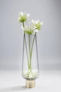 Vase Noble Ring Grau 40cm