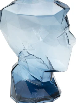 Vase Prisma Face Blau 30cm