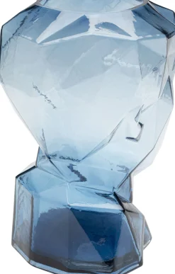 Vase Prisma Face Blau 30cm