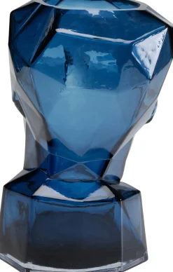 Vase Prisma Face Blau 30cm