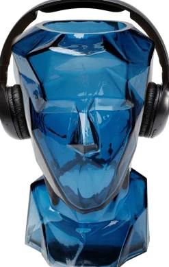 Vase Prisma Face Blau 30cm