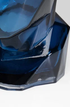 Vase Prisma Face Blau 30cm