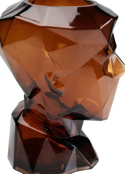 Vase Prisma Face Braun 30cm