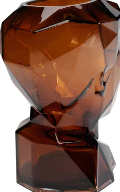 Vase Prisma Face Braun 30cm