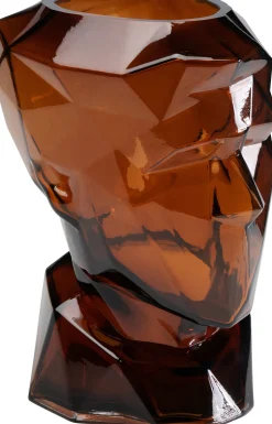 Vase Prisma Face Braun 30cm