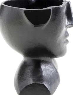 Vase Rostro Schwarz 17cm