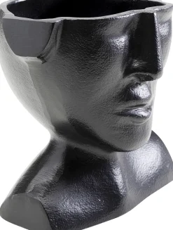 Vase Rostro Schwarz 17cm