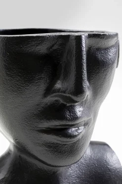 Vase Rostro Schwarz 17cm