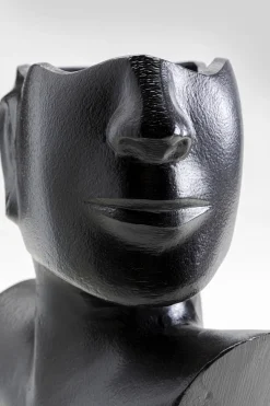 Vase Rostro Side Schwarz 27cm