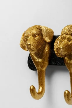 Wandgarderobe Dog Family Gold 31cm