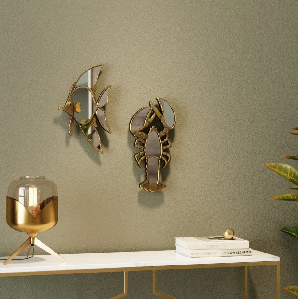 Wandobjekt Langosta Mirror 21x41cm