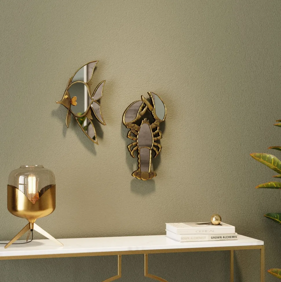 Wandobjekt Langosta Mirror 21x41cm