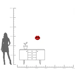 Wandobjekt Lips 30cm