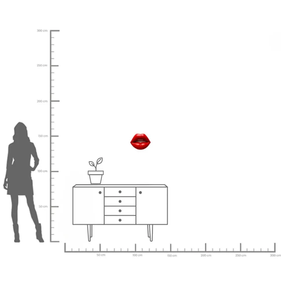 Wandobjekt Lips 30cm